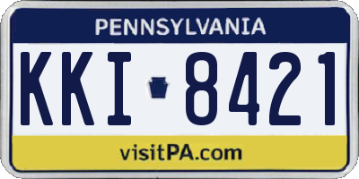 PA license plate KKI8421