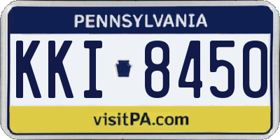 PA license plate KKI8450