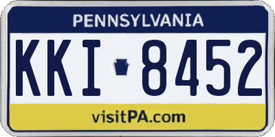 PA license plate KKI8452
