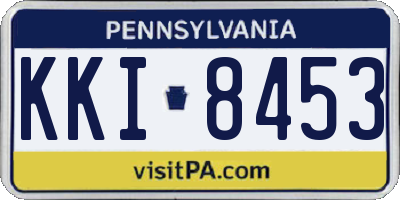 PA license plate KKI8453