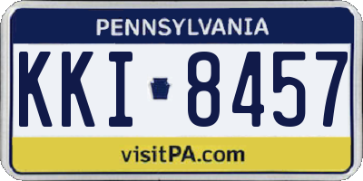 PA license plate KKI8457