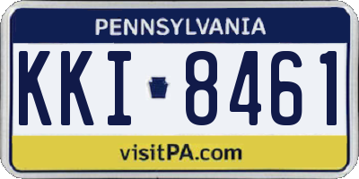 PA license plate KKI8461