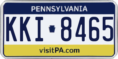 PA license plate KKI8465