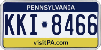 PA license plate KKI8466