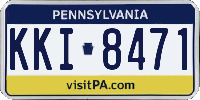 PA license plate KKI8471