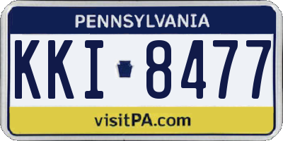 PA license plate KKI8477