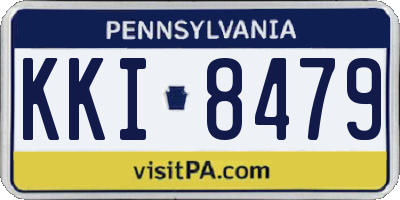 PA license plate KKI8479