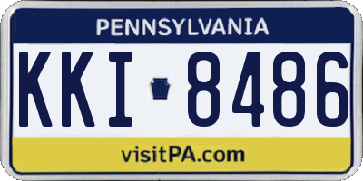 PA license plate KKI8486