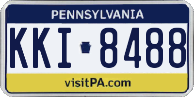 PA license plate KKI8488