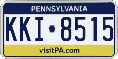 PA license plate KKI8515