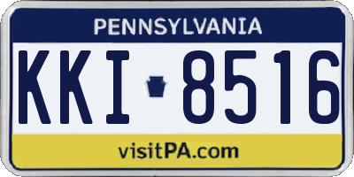 PA license plate KKI8516