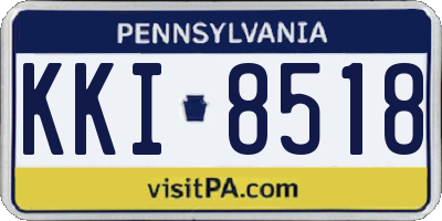PA license plate KKI8518