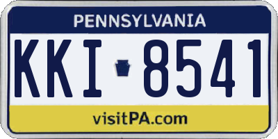 PA license plate KKI8541