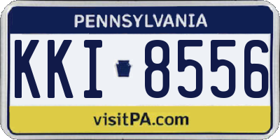 PA license plate KKI8556