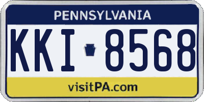 PA license plate KKI8568