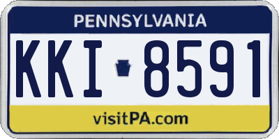 PA license plate KKI8591