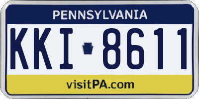 PA license plate KKI8611