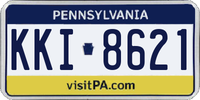 PA license plate KKI8621