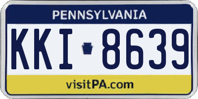 PA license plate KKI8639
