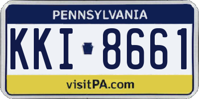 PA license plate KKI8661