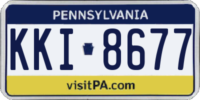 PA license plate KKI8677