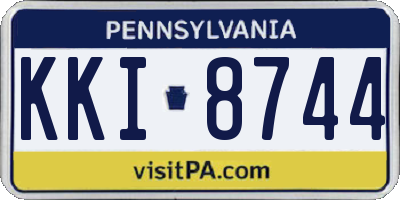 PA license plate KKI8744