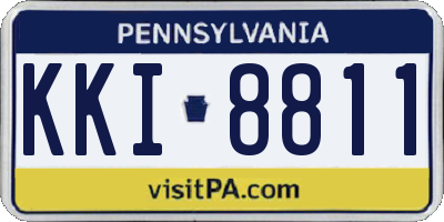 PA license plate KKI8811