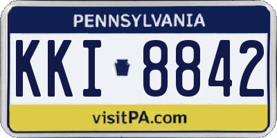 PA license plate KKI8842