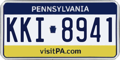 PA license plate KKI8941