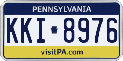 PA license plate KKI8976