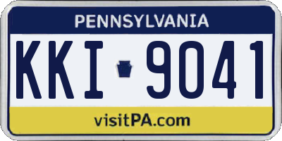 PA license plate KKI9041