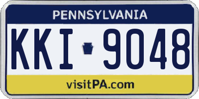 PA license plate KKI9048