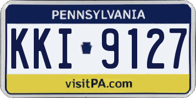 PA license plate KKI9127