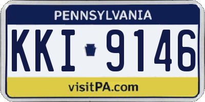 PA license plate KKI9146