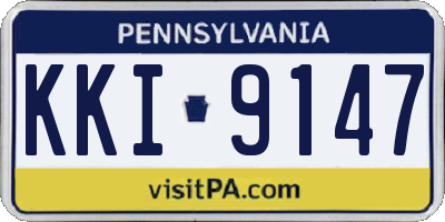 PA license plate KKI9147