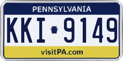 PA license plate KKI9149