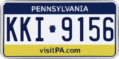 PA license plate KKI9156