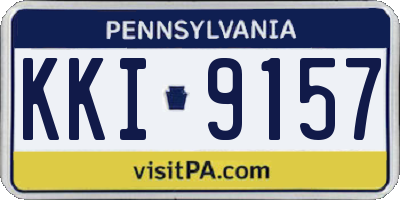 PA license plate KKI9157