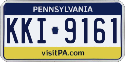 PA license plate KKI9161
