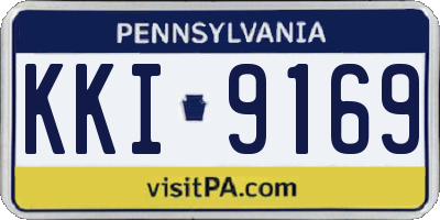 PA license plate KKI9169