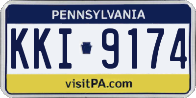 PA license plate KKI9174