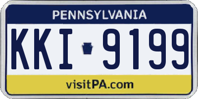 PA license plate KKI9199