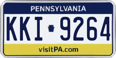 PA license plate KKI9264
