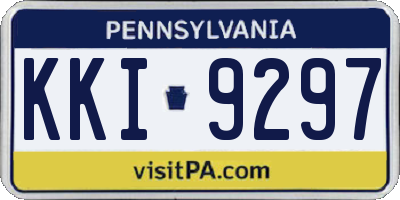 PA license plate KKI9297