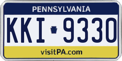 PA license plate KKI9330