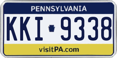 PA license plate KKI9338