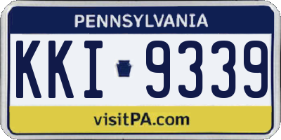 PA license plate KKI9339