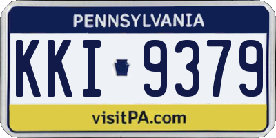 PA license plate KKI9379