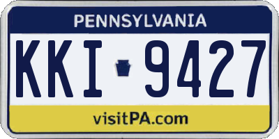 PA license plate KKI9427