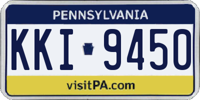 PA license plate KKI9450
